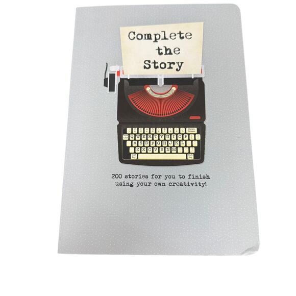 COMPLETE THE STORY book 2020 guided journal with 200 writing prompts Good - Picture 1 of 1